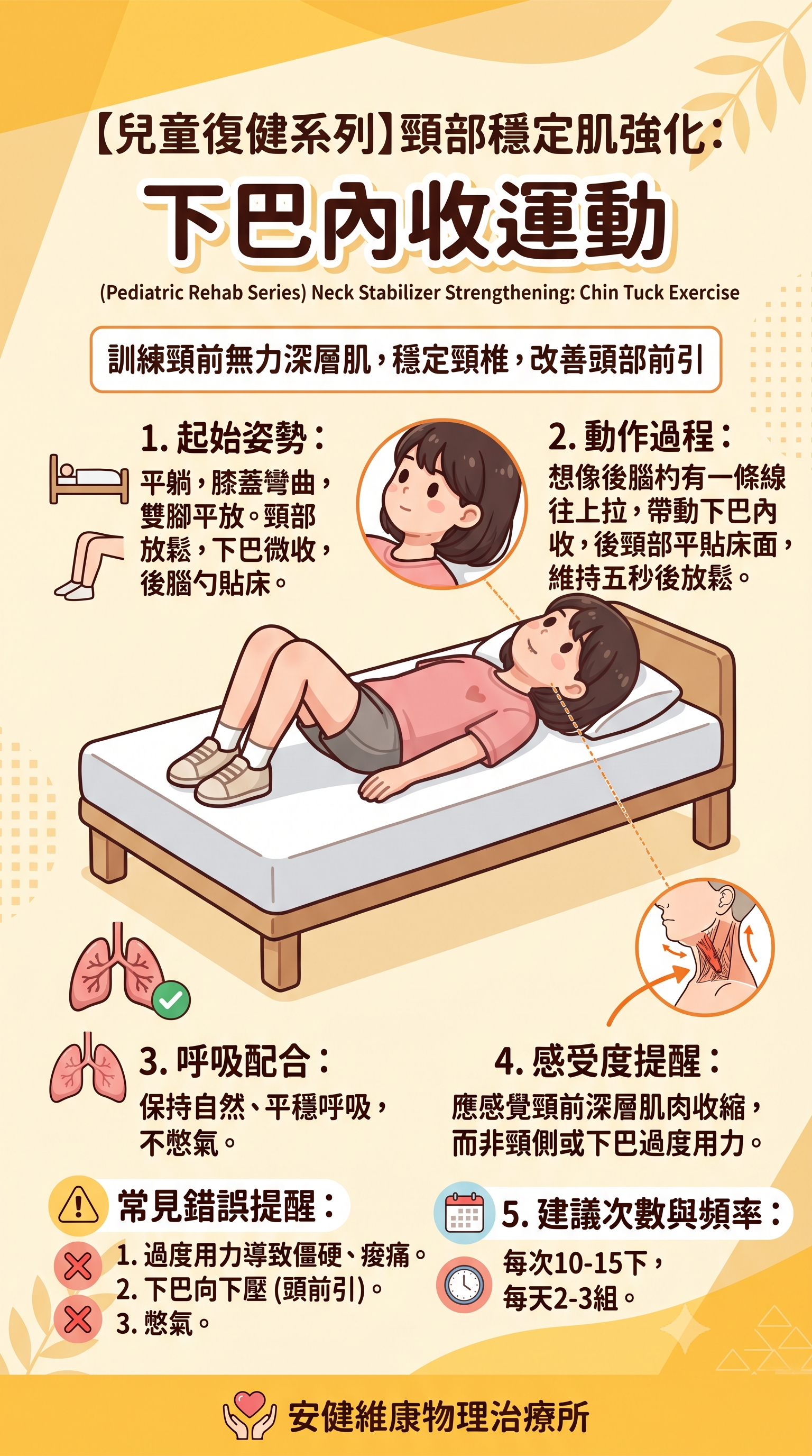 強化深層頸部穩定肌：下巴內收運動 (Chin Tuck Exercise).png