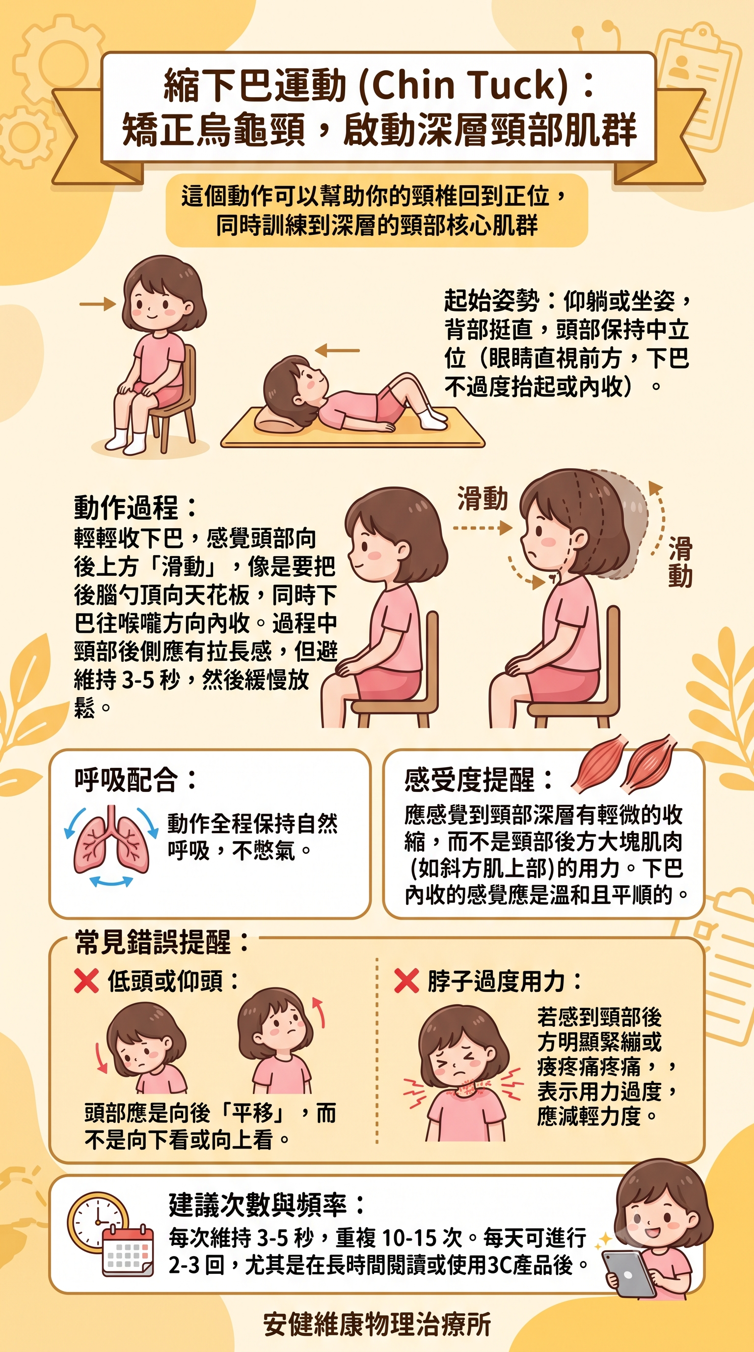 縮下巴運動 (Chin Tuck)：矯正烏龜頸，啟動深層頸部肌群.png